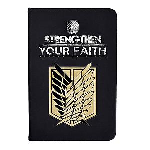 Attack On Titan Notebook Merch: Gold Wings Of Freedom Notebook