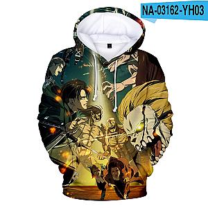 Attack On Titan Hoodie Merch: Battle 3D Hoodie