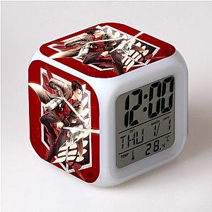 Attack On Titan Clock Merch - Levi Ackerman Suit 7 Colors Change Touch Light Alarm Clock