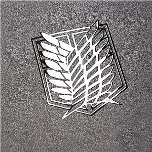 Attack on Titan Metal Stickers: Wings of Freedom In Silver