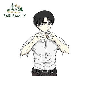 Attack On Titan Merch: Levi Ackerman Heart Vinyl Sticker