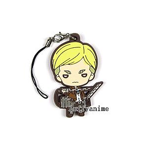 Attack On Titan Rubber Merch: Erwin Smith Rubber Keychain