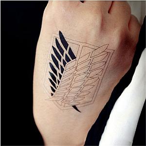 Attack on Titan Sticker: Wings of Liberty Tattoo Stickers