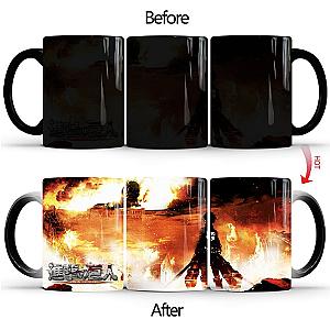 Attack On Titan Color Changing Mug: Burning Battle Mug