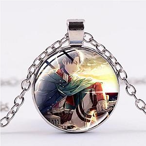 Attack On Titan Necklace Merch: Levi Ackerman Portrait Necklace