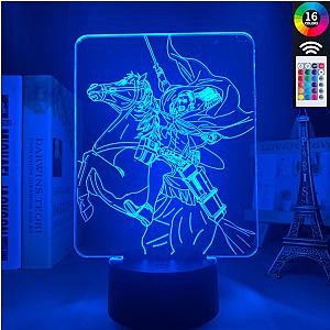 Attack On Titan Lamp Merch: Erwin Smith Square 3D Led Lamp