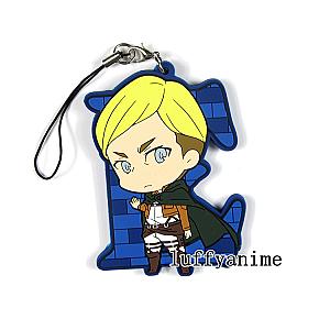 Attack On Titan Merch: Erwin Smith Rubber Keychain