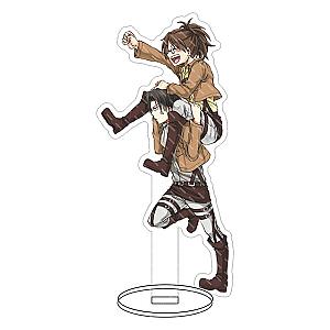 Attack on Titan Acrylic Figure: Hange Zoe And Levi Ackerman Stand