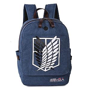 Attack on Titan Backpack Merch: Attack On Titan's Logo Canvas Backpack