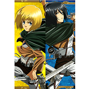 Attack on Titan Body Pillow: Mikasa Ackerman And Armin Arlert Dakimakura Pillow Case