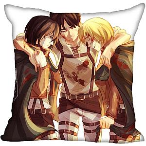 Attack On Titan Pillow Merch: Eren Yeager, Mikasa Ackerman And Armin Arlert