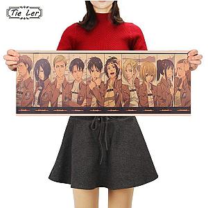 Attack on Titan Poster Merch: Character Collection Poster