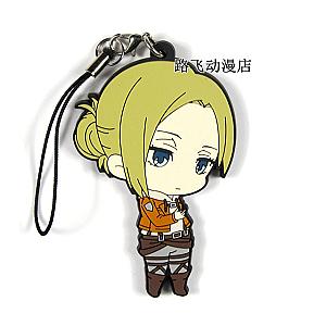 Attack on Titan Anime Keychain: Annie Leonhart Rubber Strap/Phone Charms