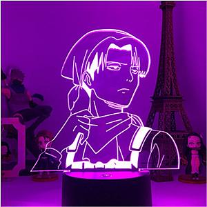 Attack On Titans: Levi Ackerman Cleaning 3D LED Lamp