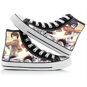 Attack on Titan Shoes Merch: Eren Yeager And Mikasa Ackerman