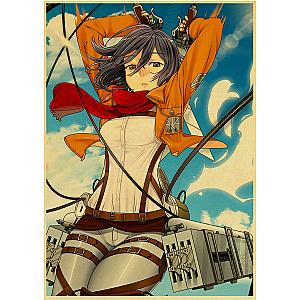 Attack on Titan Poster Merch: Mikasa Ackerman