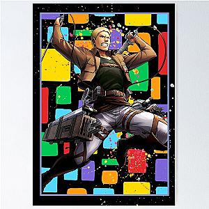 Attack on Titan Posters - Reiner Braun Color Block Design Poster Decor IP1511