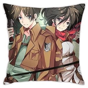 Attack On Titan Pillow: Mikasa Ackerman And Eren Yeager