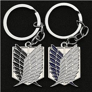 Attack on Titan Keychain Merch - Shingeki no Kyojin Wings of Freedom Metal Pendants Keychain Merch