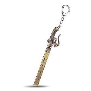 Attack On Titan Keychain Merch - Shingeki no Kyojin Metal Bronze Pendant Keychain Merch