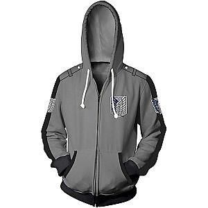 Attack On Titan Hoodie Merch: Wings Of Liberty Zipped Hoodie