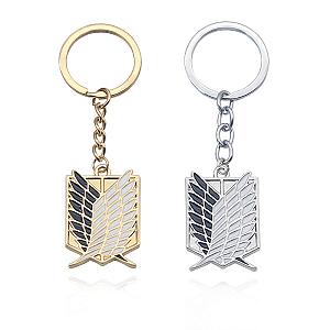 Attack on Titan Keychain Merch -   Shingeki No Kyojin Wings of Freedom Key Chain Rings