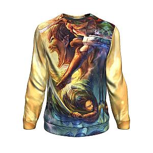 Attack on Titan Sweatshirt Merch - Levi Ackerman x Eren Yeager Vibrant 3D Sweatshirt Merch