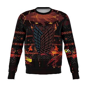 Attack on Titan Sweater Merch - Wings of Freedom Premium Christmas Sweater