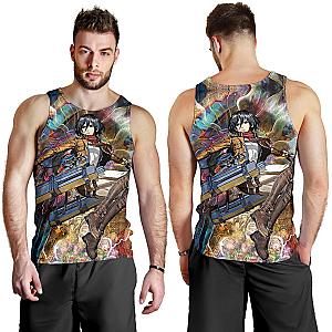 Attack on Titan Tank Top Merch - Mikasa Ackerman Focused Premium Tank Top