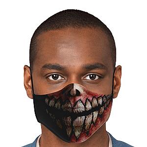 Attack on Titan Face Mask Merch - Jaw Titan V2 Premium Carbon Filter Face Mask