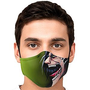 Attack on Titan Face Mask Merch - Eren Yeager Titan Premium Carbon Filter Face Mask