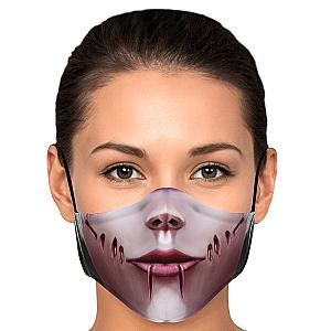 Attack on Titan Face Mask Merch - Annie Leonhart Titan Face Premium Carbon Filter Face Mask