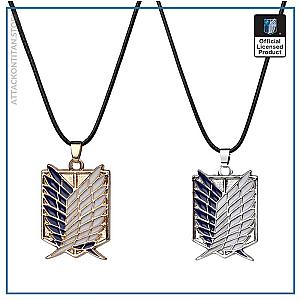 Attack on Titan Necklace - Wings of Liberty Shingeki No Kyojin Silver &amp; Gold Necklace