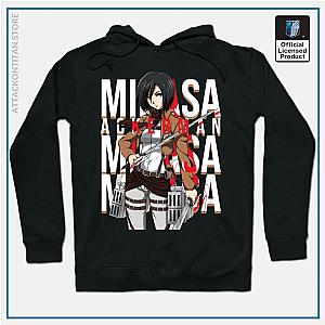 Attack on Titan Hoodie Merch - Mikasa Ackerman Black Hoodie