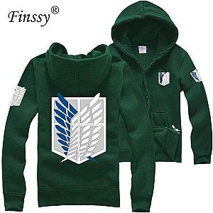 Attack on Titan Hoodie Merch - Japan Shingeki no Kyojin Zipped Hoodies