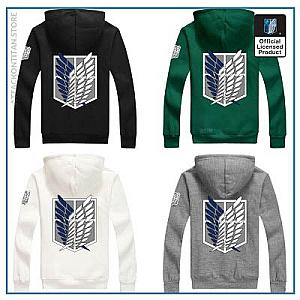 Attack on Titan Jacket - 6 Colors Anime Scouting Legion Hooded Coat Jacket