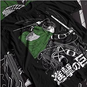 Attack On Titan Shirts – Levi Ackerman Attack Fight T-Shirt