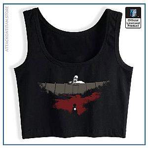 Attack on Titan Tank Top - Crop Top Female Attack On Titan O-Neck Sleeveless Tank Top