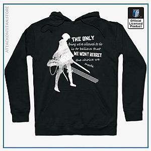 Attack on Titan Hoodie - Levi Ackerman Quote Black &amp; White Hoodie