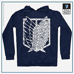 Attack on Titan Hoodie - Wings of Freedom | Distressed Hoodie