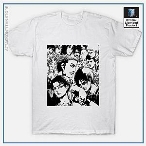 Attack on Titan Shirt - Eren Yeager Black &amp; White Shirt