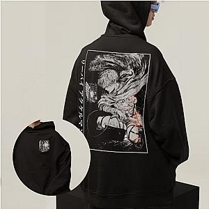 Attack On Titan Hoodies – Squad Levi Anime Pullover Hoodie