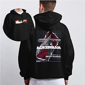 Attack On Titan Hoodies – Mikasa Ackerman Survey Corps Pullover Hoodie