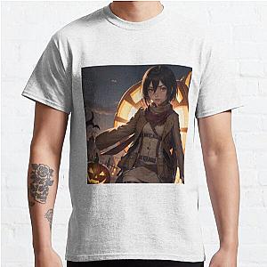 Attack On Titan Shirts - Mikasa Spooky Halloween Kawaii Classic T-Shirt