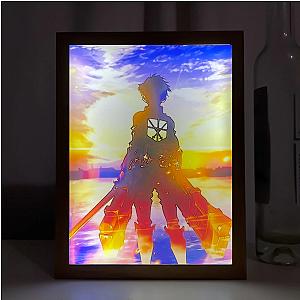 Attack on Titan Lamp - Eren Yeager Art Design Colorful Wood Photo Frame Light LED