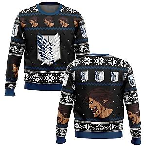 Titan Logo AOT Ugly Christmas Sweater Anime