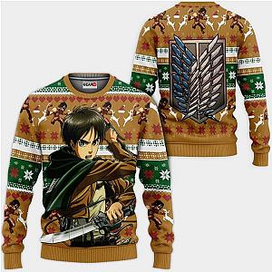 Eren Yeager Ugly Christmas Sweater Anime