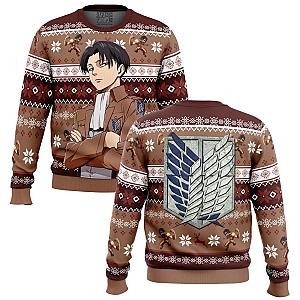 Levi Ackerman Ugly Christmas Sweater Anime