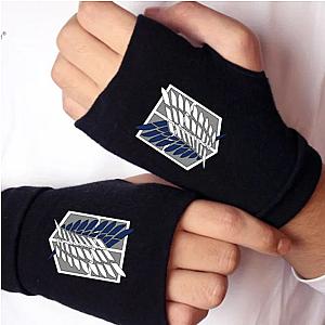 Attack On Titan Gloves - Attacking Giant Wings of Liberty Show Finger Half Gloves