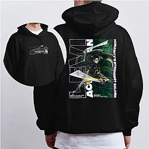 Attack On Titan Hoodies – Levi Ackerman Strongest Soldier Pullover Hoodie